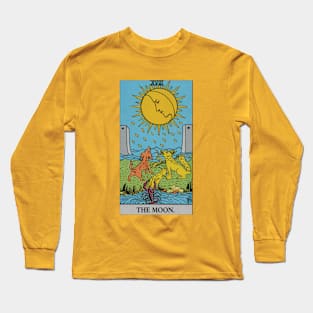 The Moon Tarot Card Long Sleeve T-Shirt